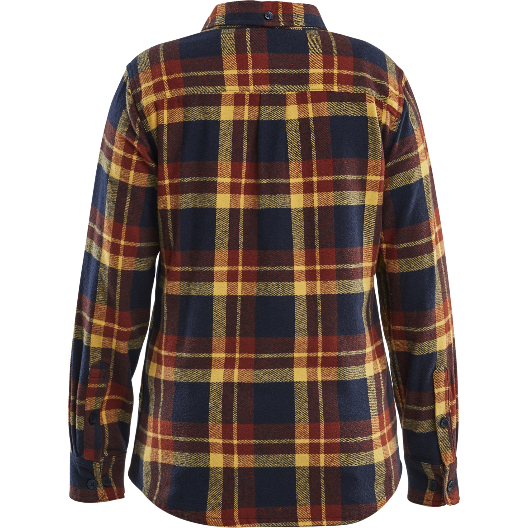 Blaklader Women's Flannel Shirt, Rust Red/Dark Blue (4)