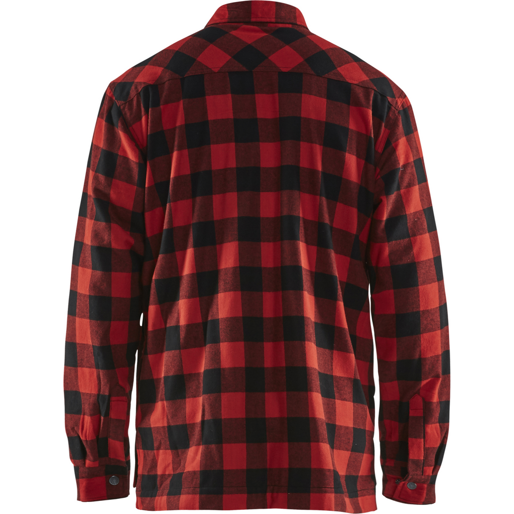 Blaklader Lined Flannel Shirt, Red/Black (4)