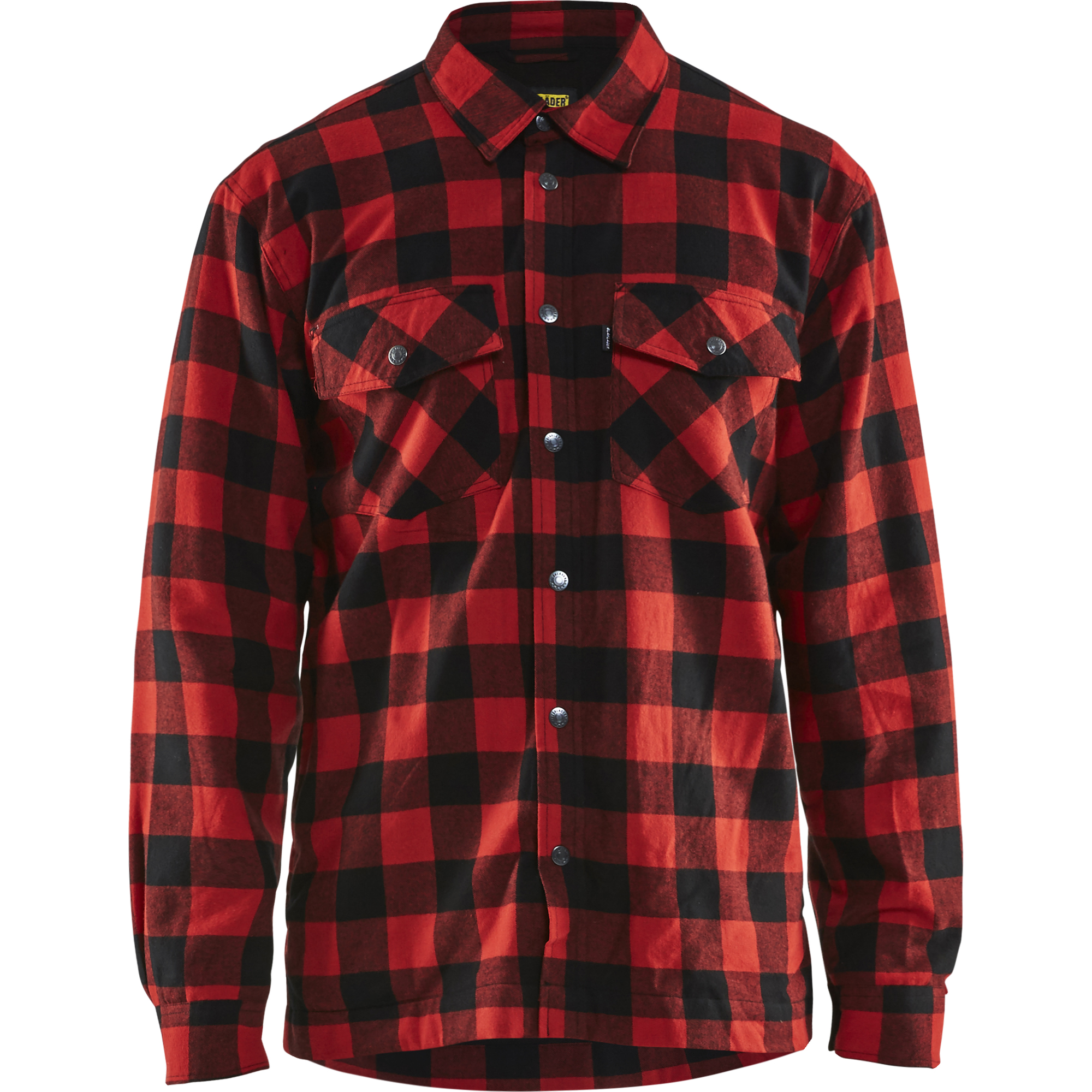Blaklader Lined Flannel Shirt, Red/Black