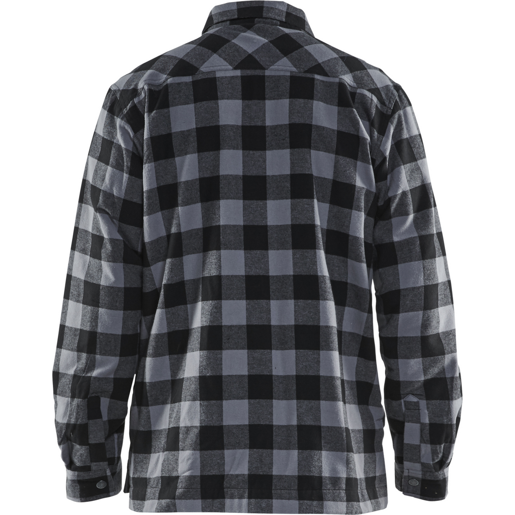 Blaklader Lined Flannel Shirt, Dark Grey/Black (4)