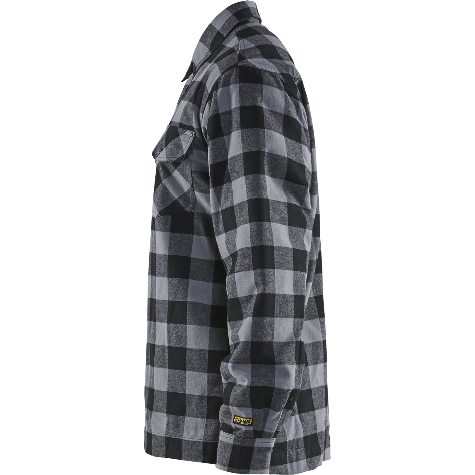 Blaklader Lined Flannel Shirt, Dark Grey/Black (3)