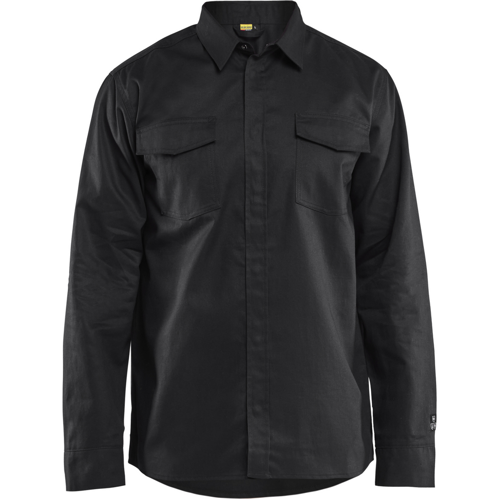 Blaklader Flame Resistant Shirt, Black