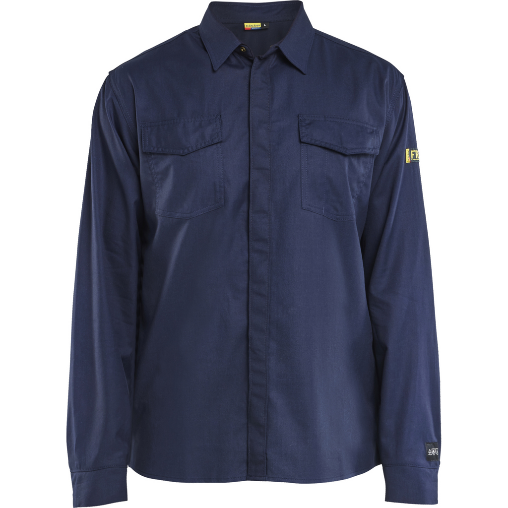 Blaklader Flame Resistant Shirt, Navy