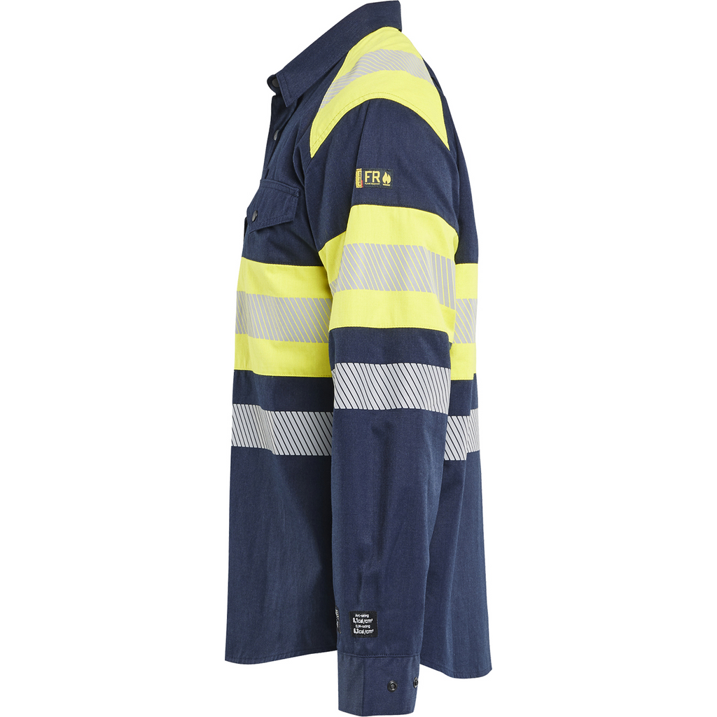 Blaklader Multi-Norm Shirt, Navy/Yellow (3)