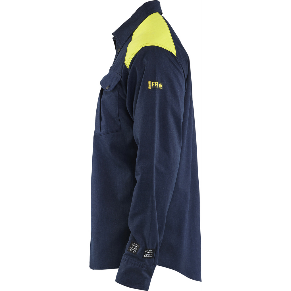 Blaklader Multi-Norm Shirt, Navy/Yellow (3)