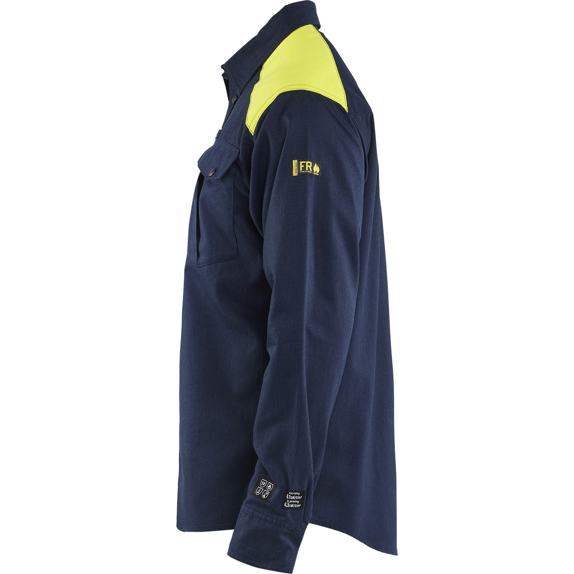 Blaklader Multi-Norm Shirt, Navy/Yellow (3)