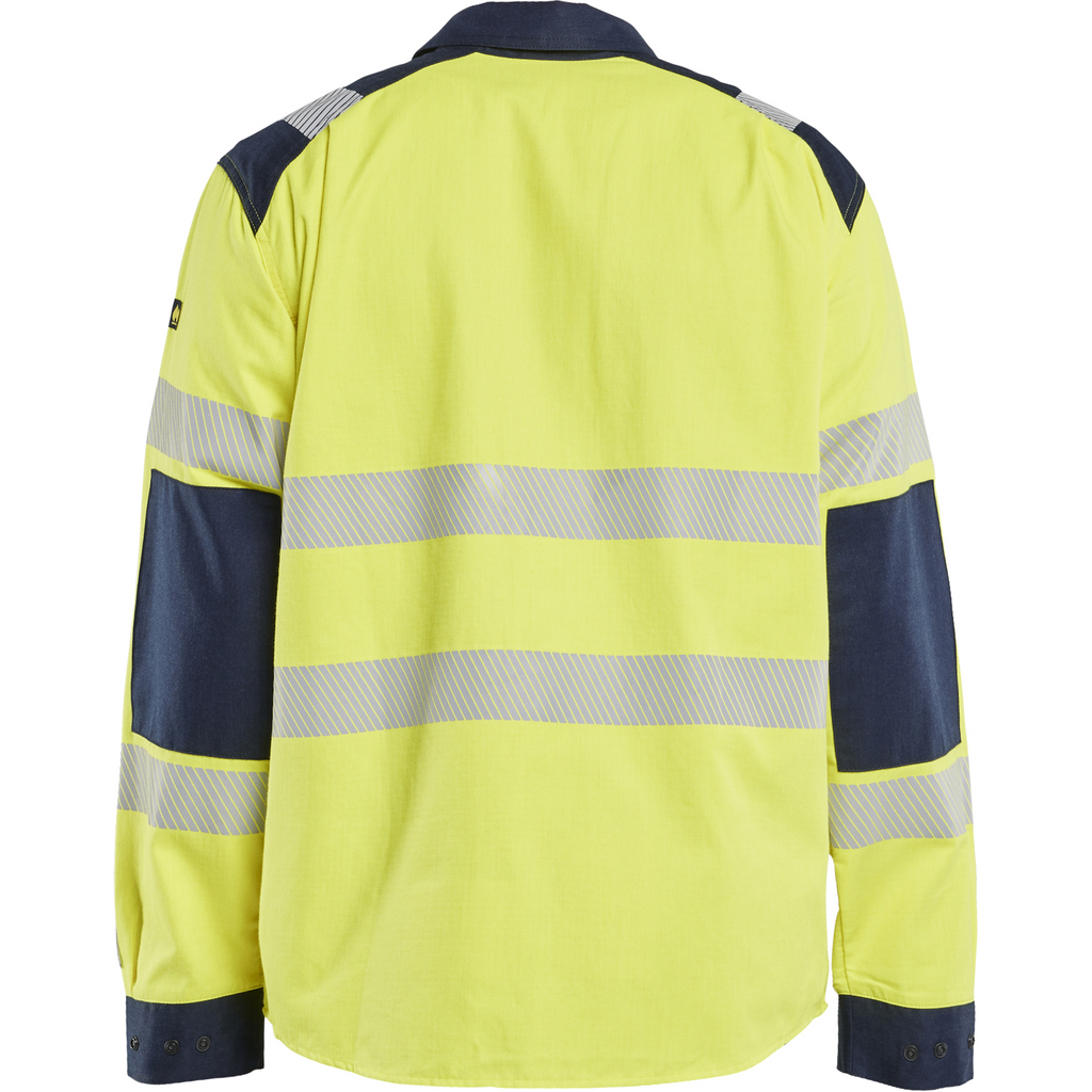 Blaklader Multinorm Shirt, Yellow/Navy Blue (4)
