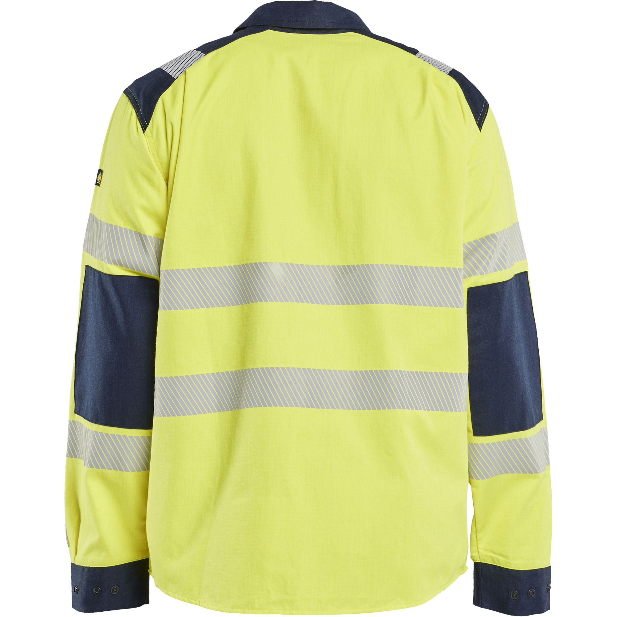 Blaklader Multinorm Shirt, Yellow/Navy Blue (4)