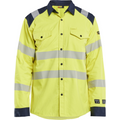 Blaklader Multinorm Shirt, Yellow/Navy Blue