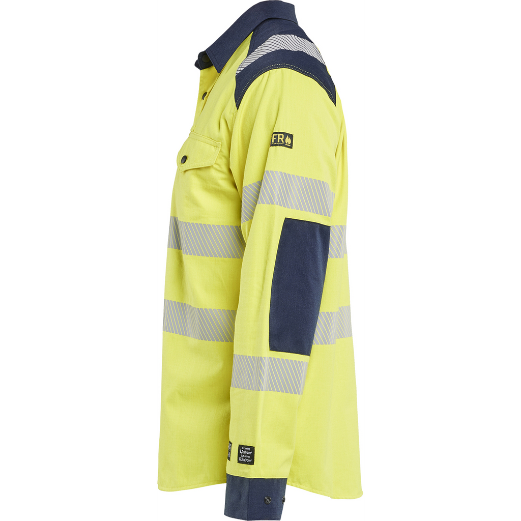 Blaklader Multinorm Shirt, Yellow/Navy Blue (3)