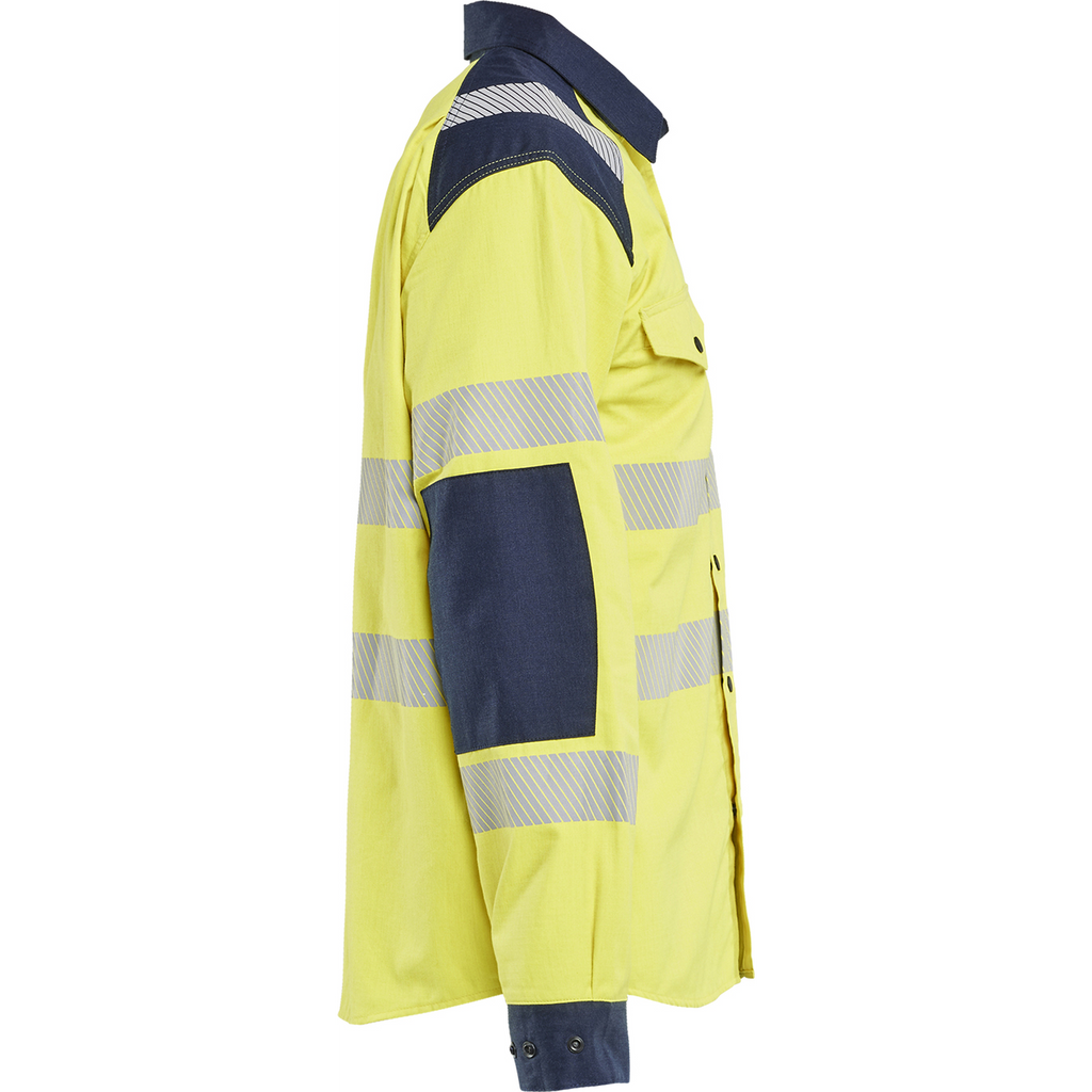 Blaklader Multinorm Shirt, Yellow/Navy Blue (2)