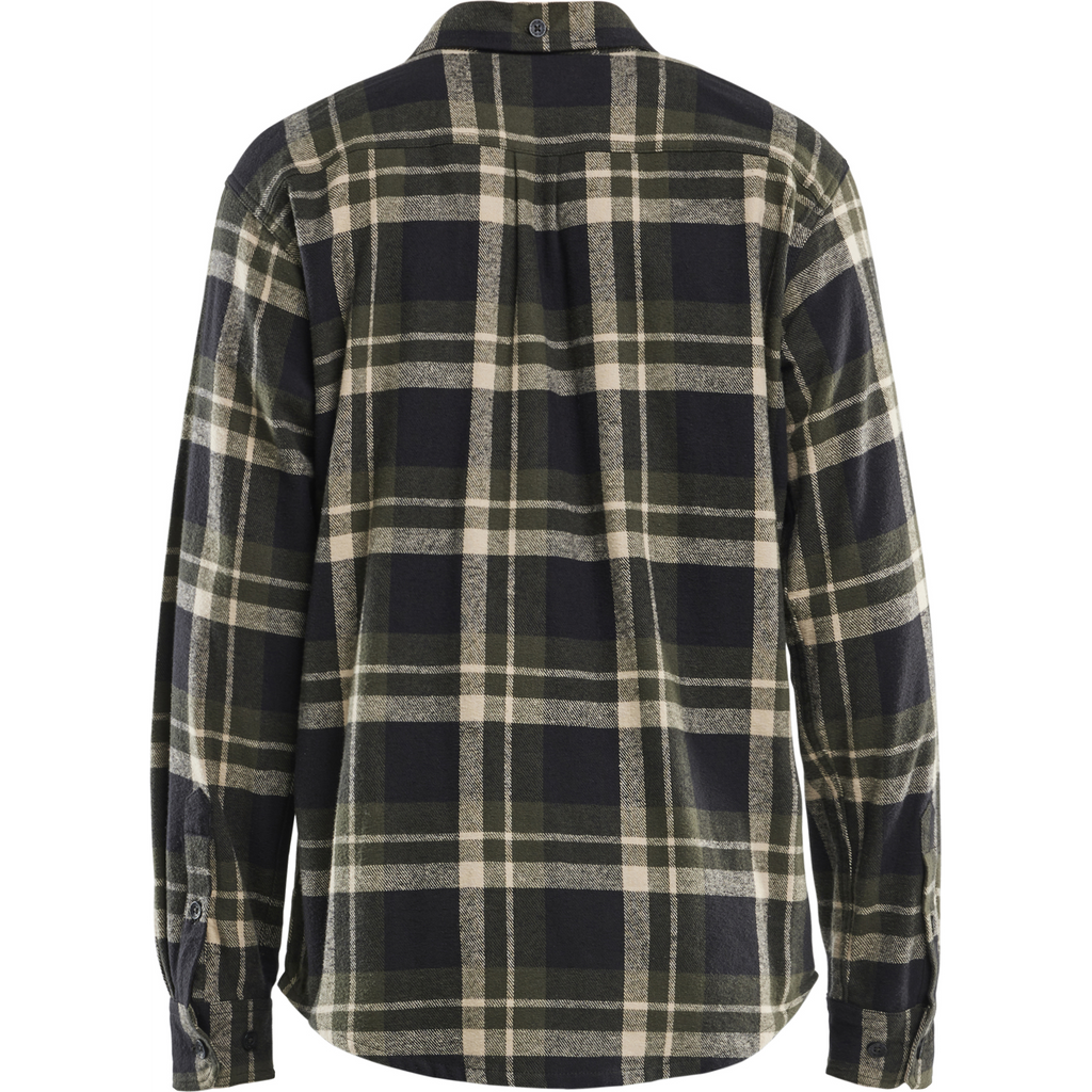 Blaklader Flannel Shirt, Forest Green/Black (4)