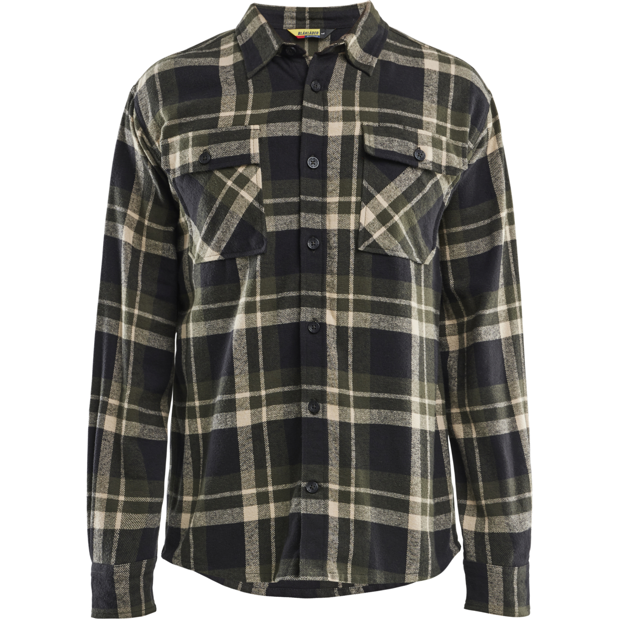 Blaklader Flannel Shirt, Forest Green/Black