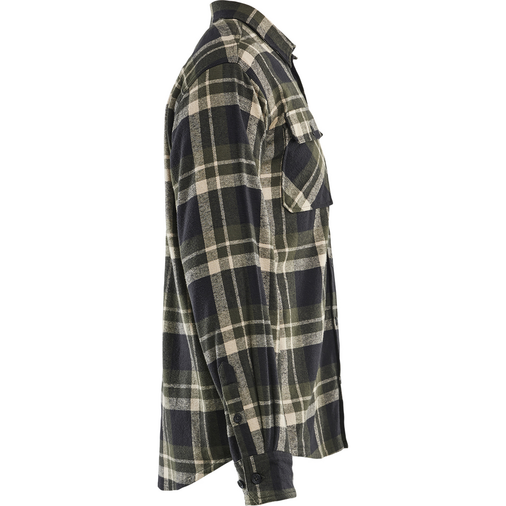 Blaklader Flannel Shirt, Forest Green/Black (2)