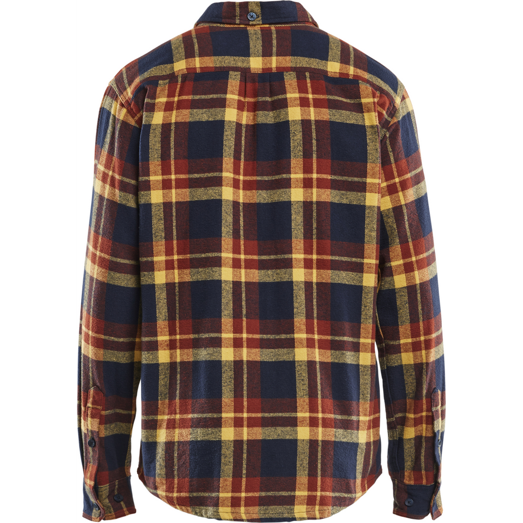 Blaklader Flannel Shirt, Rust Red/Dark Blue (4)