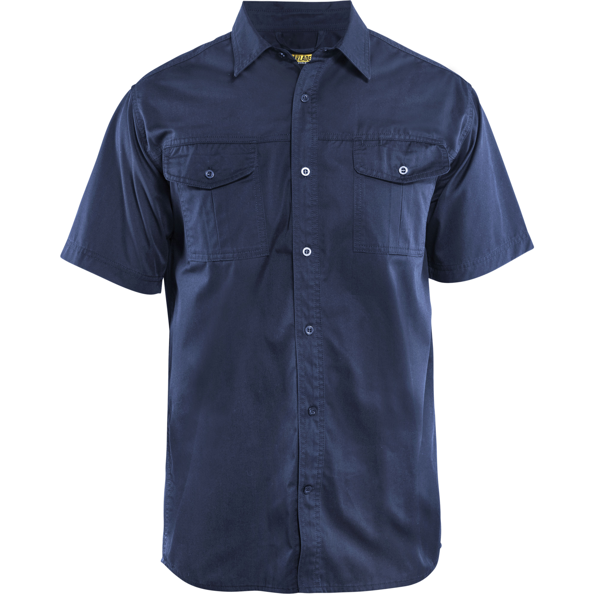 Blaklader Short Sleeve Shirt, Navy Blue