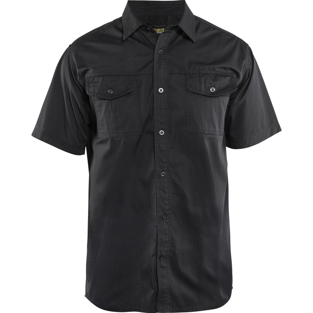 Blaklader Short Sleeve Shirt, Black