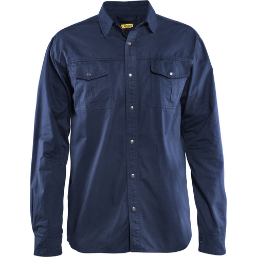 Blaklader Cotton Shirt, Navy Blue
