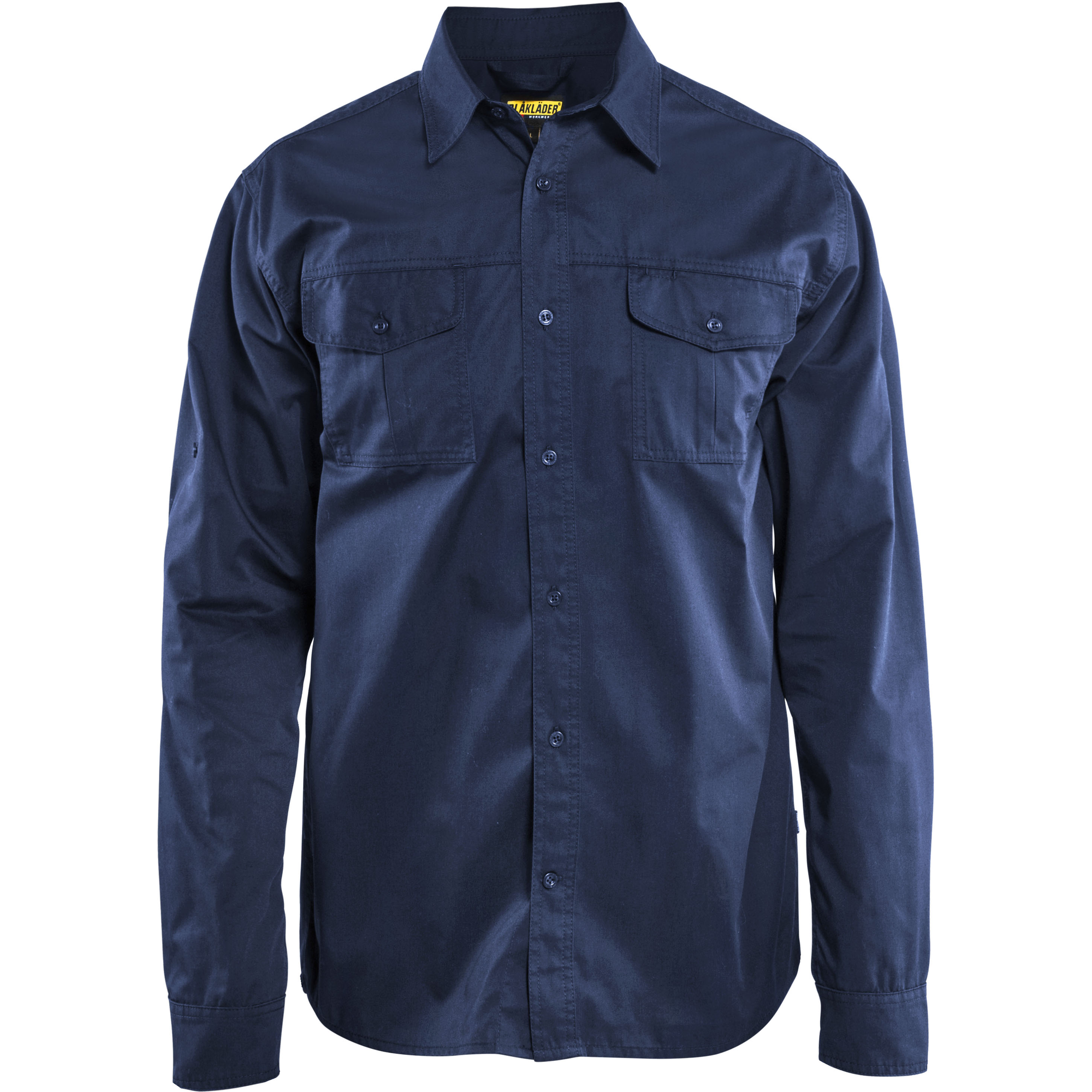 Blaklader Long Sleeve Shirt, Navy Blue