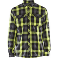 Blaklader Flannel Shirt, Black/Yellow