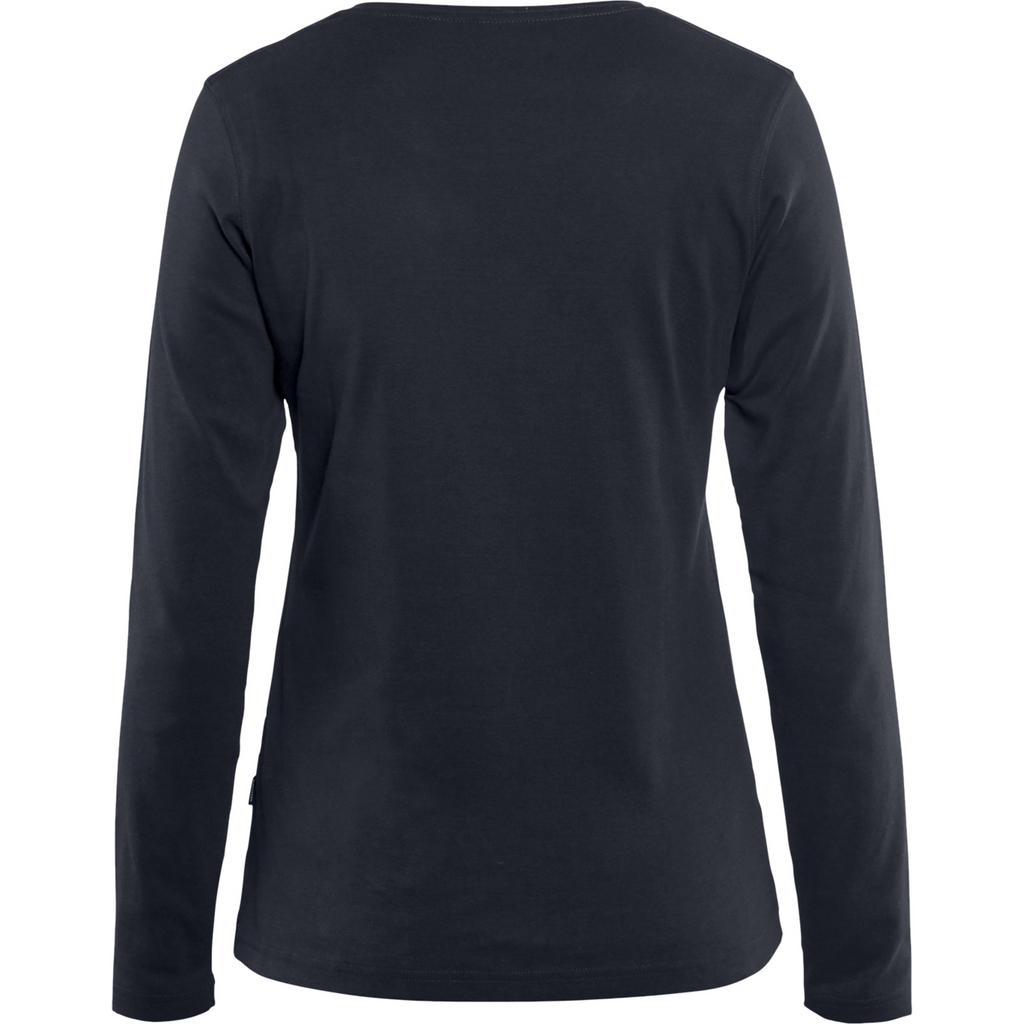 Blaklader Women's Long Sleeve T-Shirt, Dark Navy Blue (4)