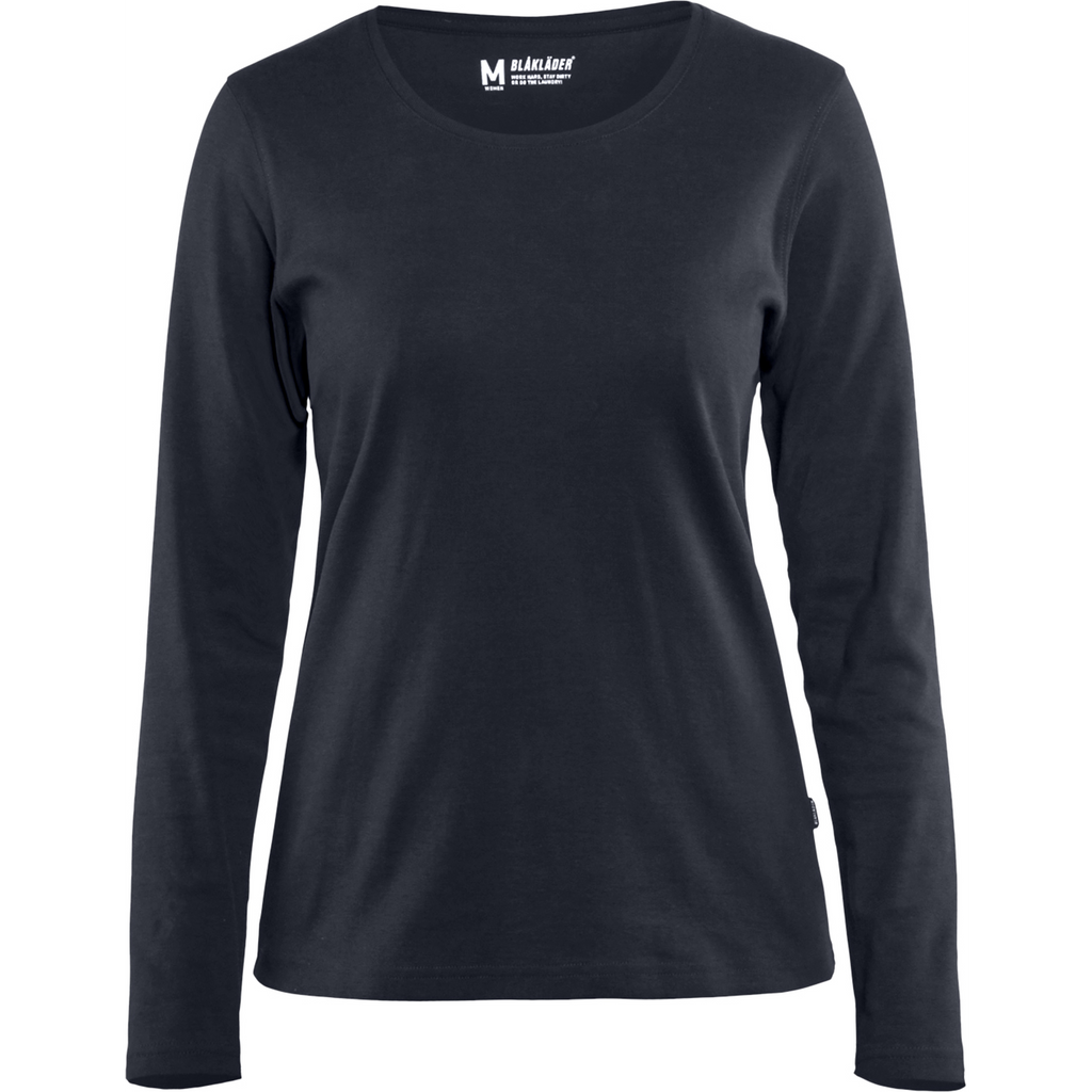 Blaklader Women's Long Sleeve T-Shirt, Dark Navy Blue