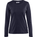 Blaklader Ladies Long Sleeve T-Shirt, Navy Blue