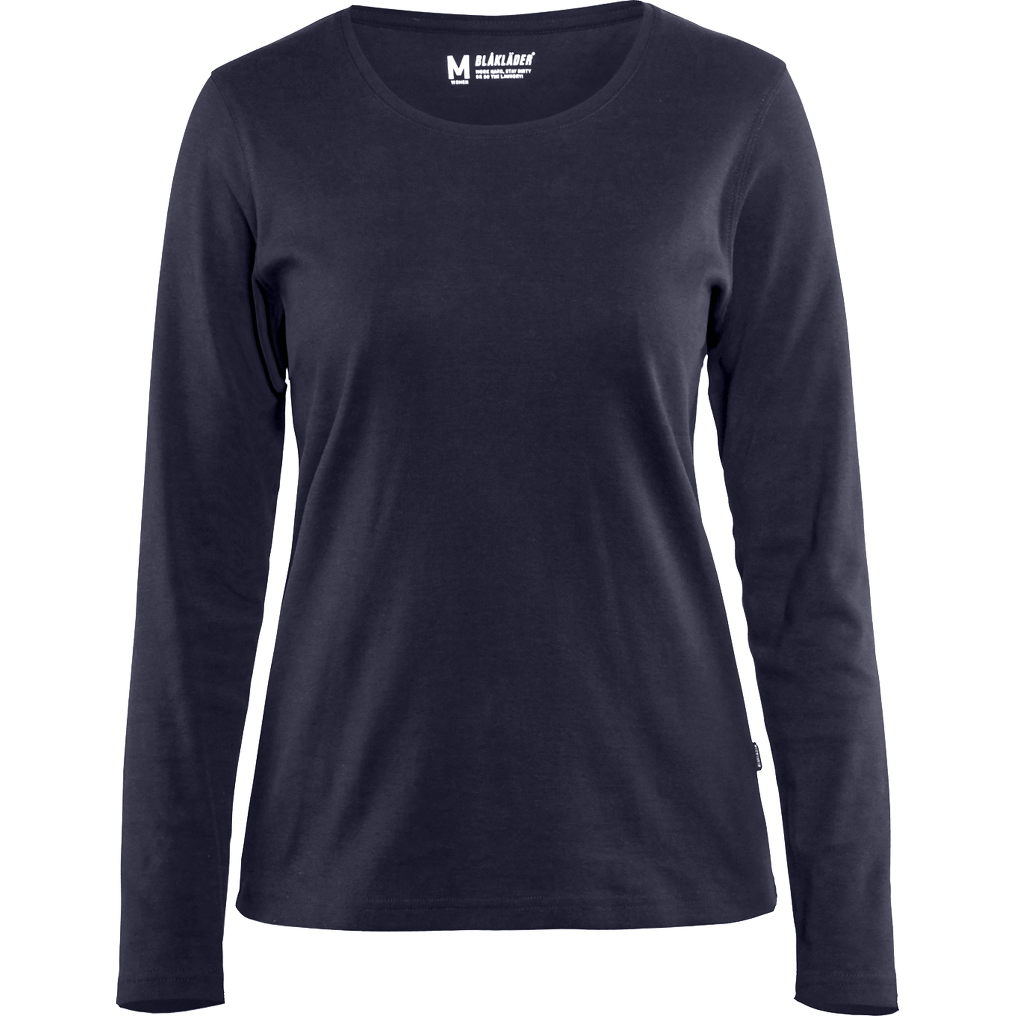 Blaklader Ladies Long Sleeve T-Shirt, Navy Blue