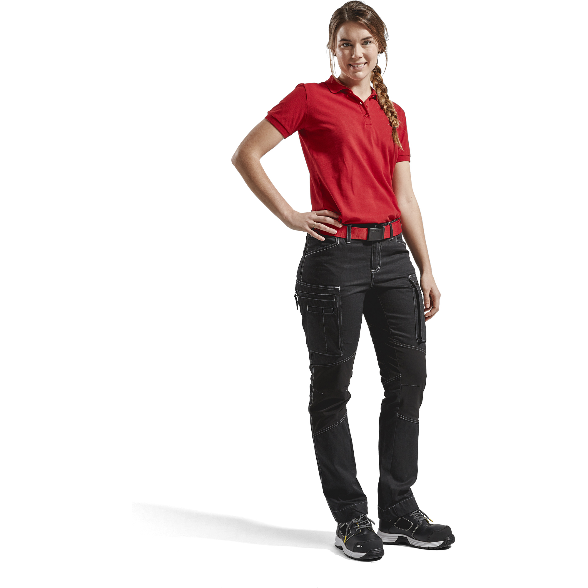 Blaklader Ladies Polo Shirt, Red (5)