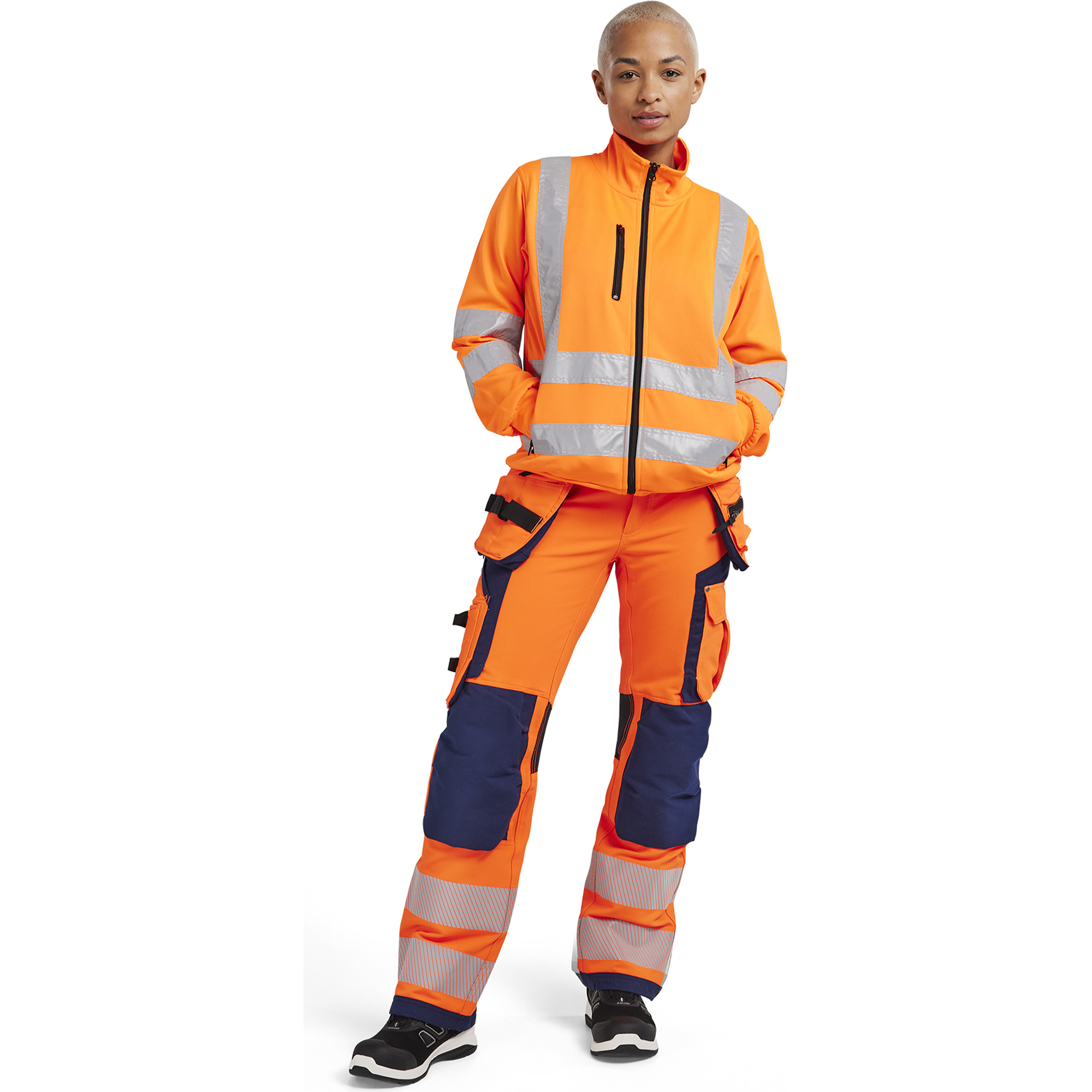 Blaklader High Vis Ladies Sweatshirt, Orange (5)
