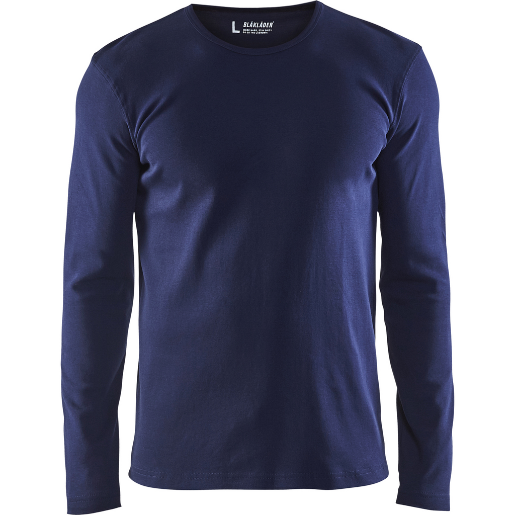 Blaklader Long Sleeve T-Shirt, Navy Blue