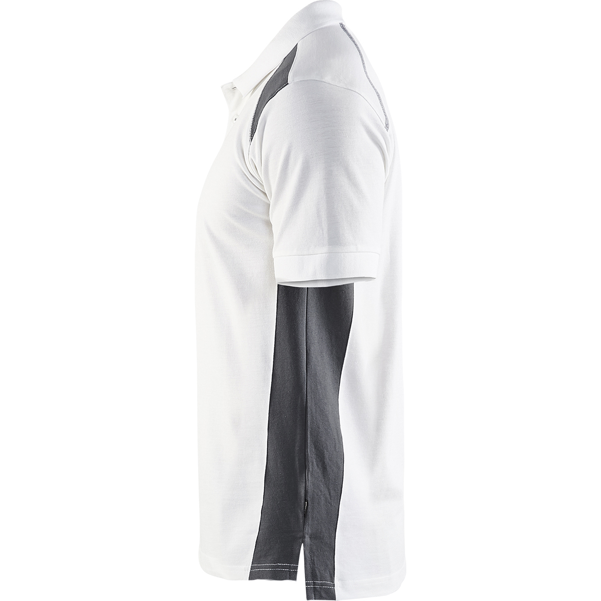 Blaklader Polo Shirt, White/Dark Grey (3)