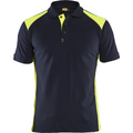 Blaklader Polo Shirt, Dark Navy/Yellow