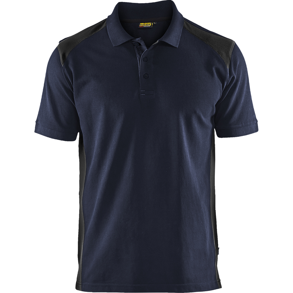 Blaklader Polo Shirt, Dark Navy/Black