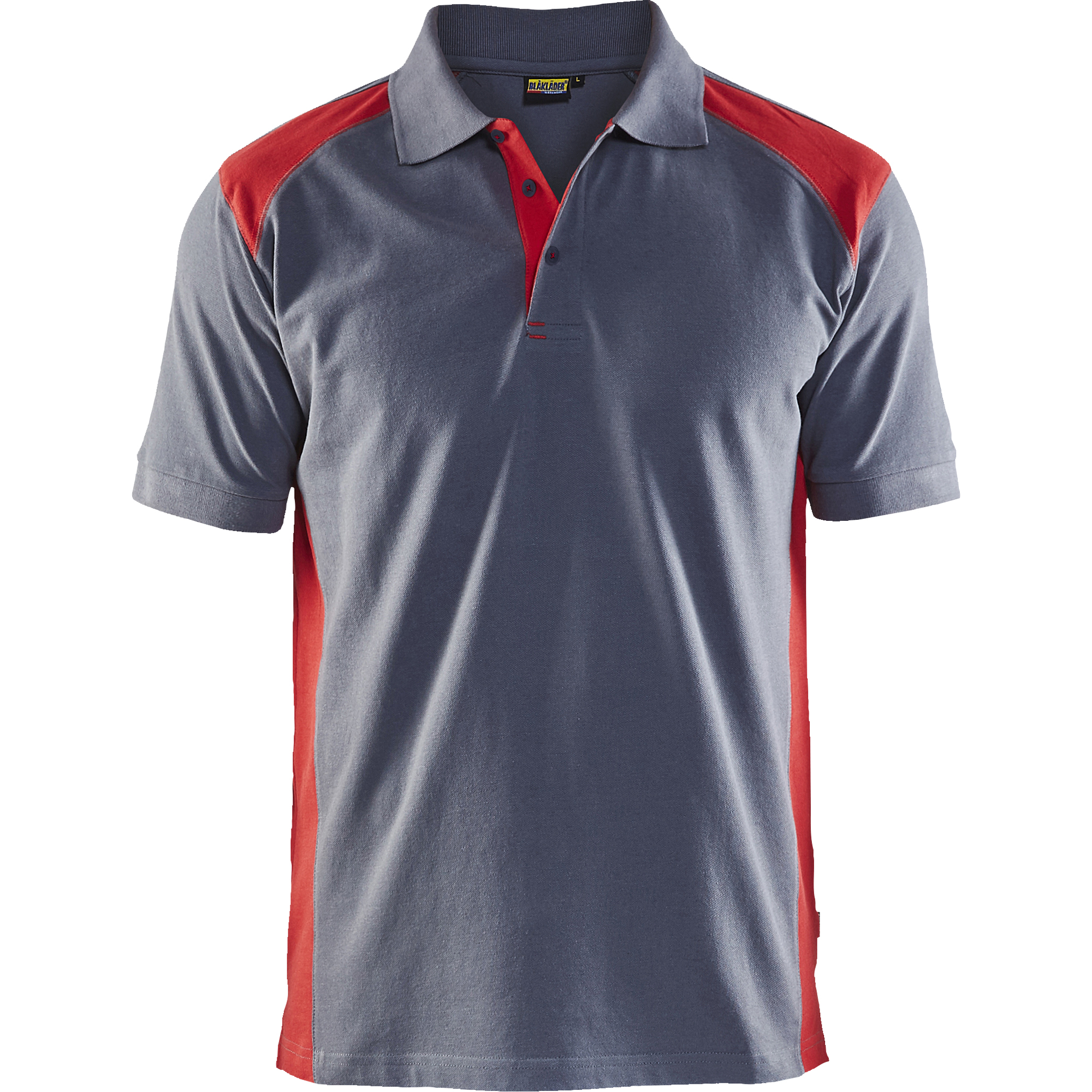 Blaklader Polo Shirt, Grey/Red