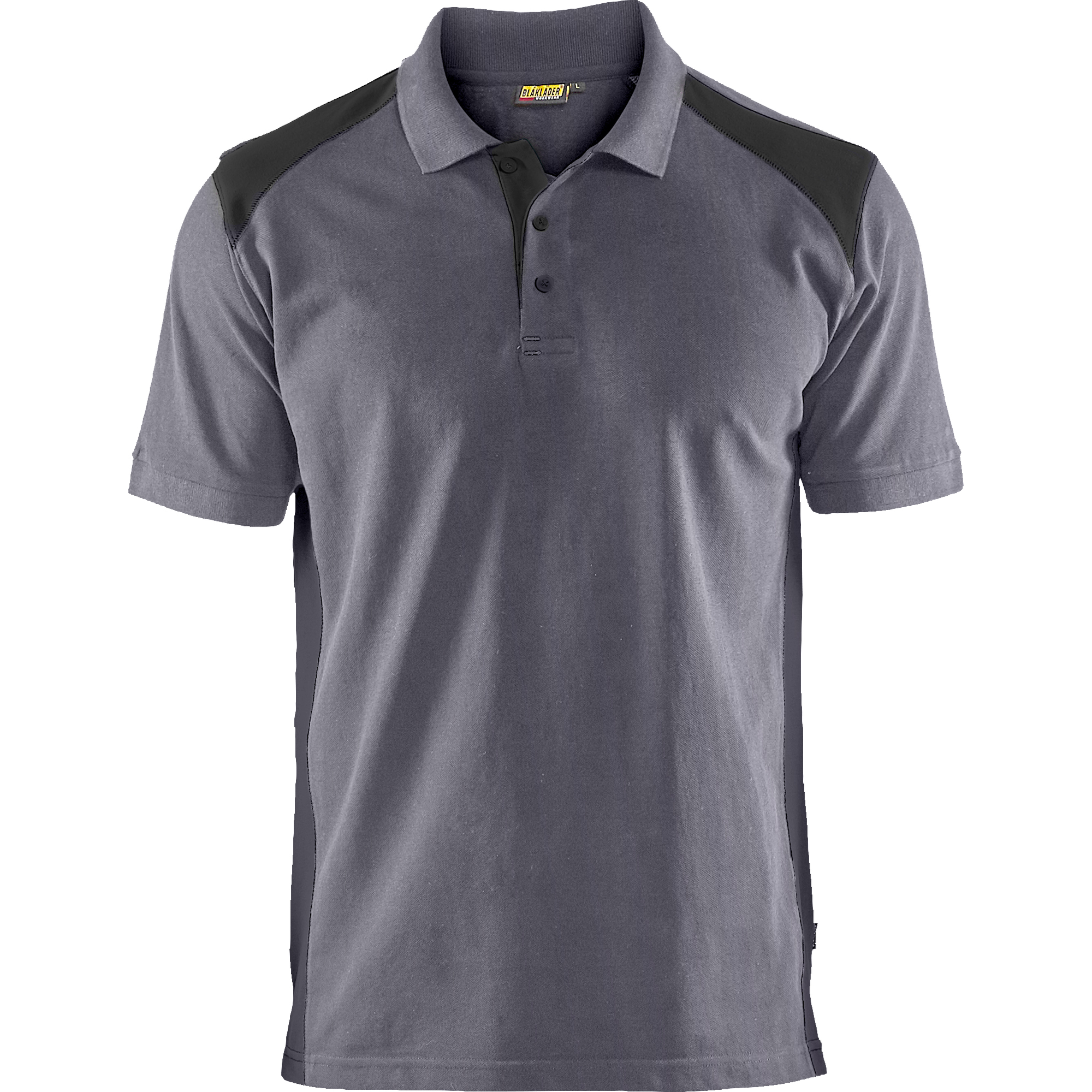 Blaklader Polo Shirt, Medium Grey/Black
