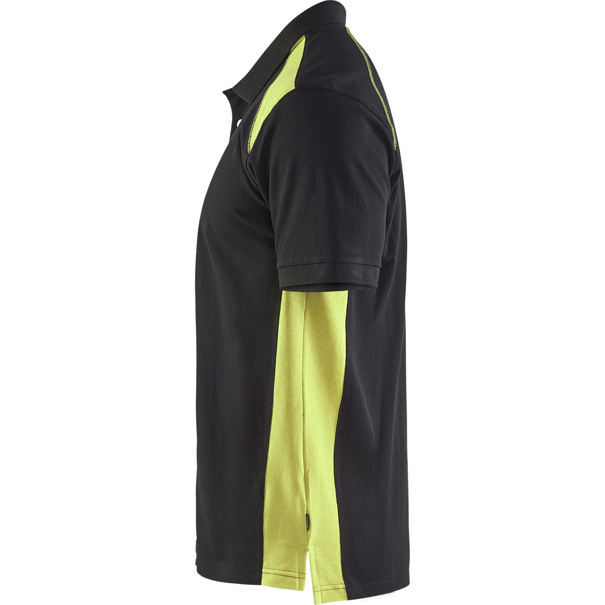 Blaklader Polo Shirt, Black/Yellow (3)
