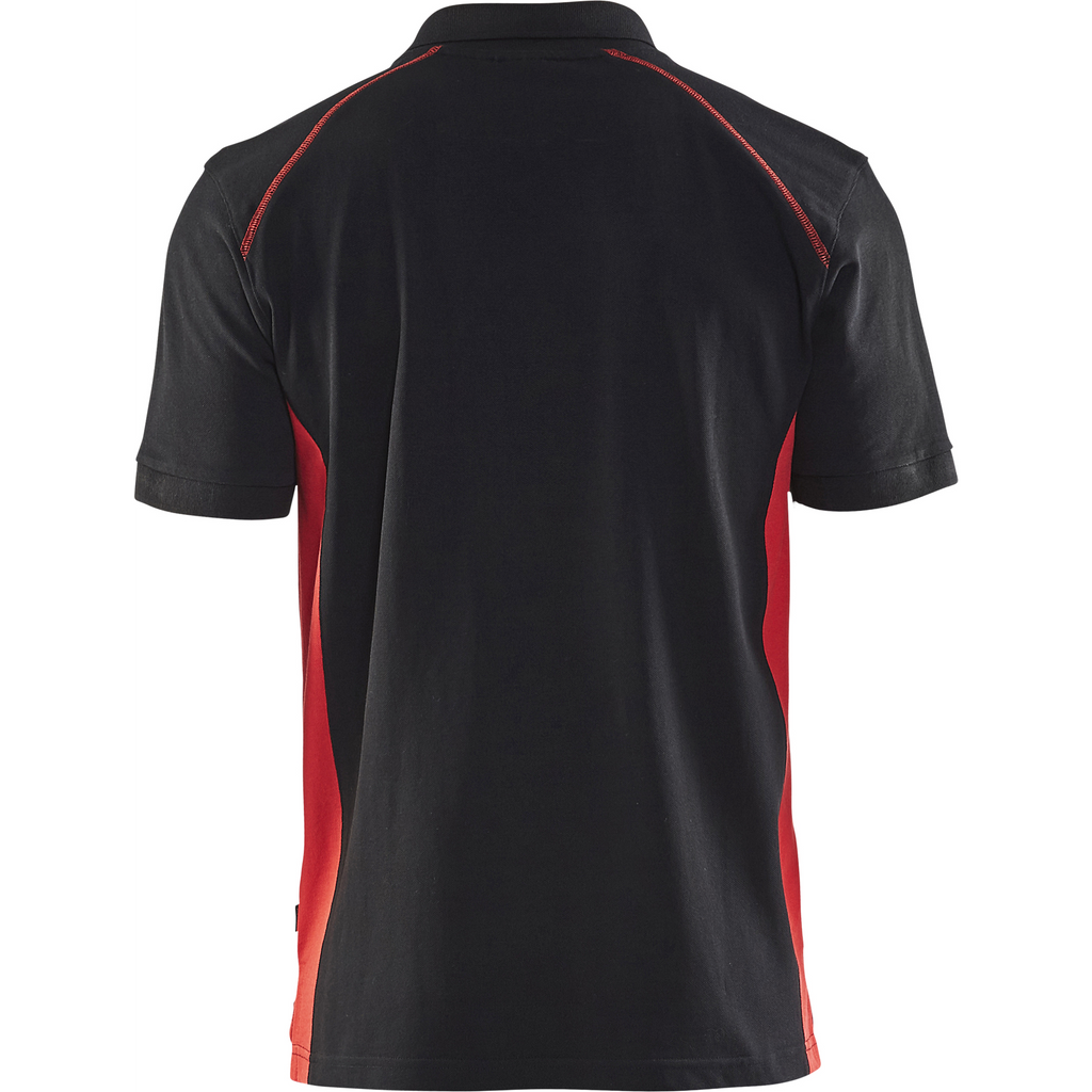 Blaklader Polo Shirt, Black/Red (4)