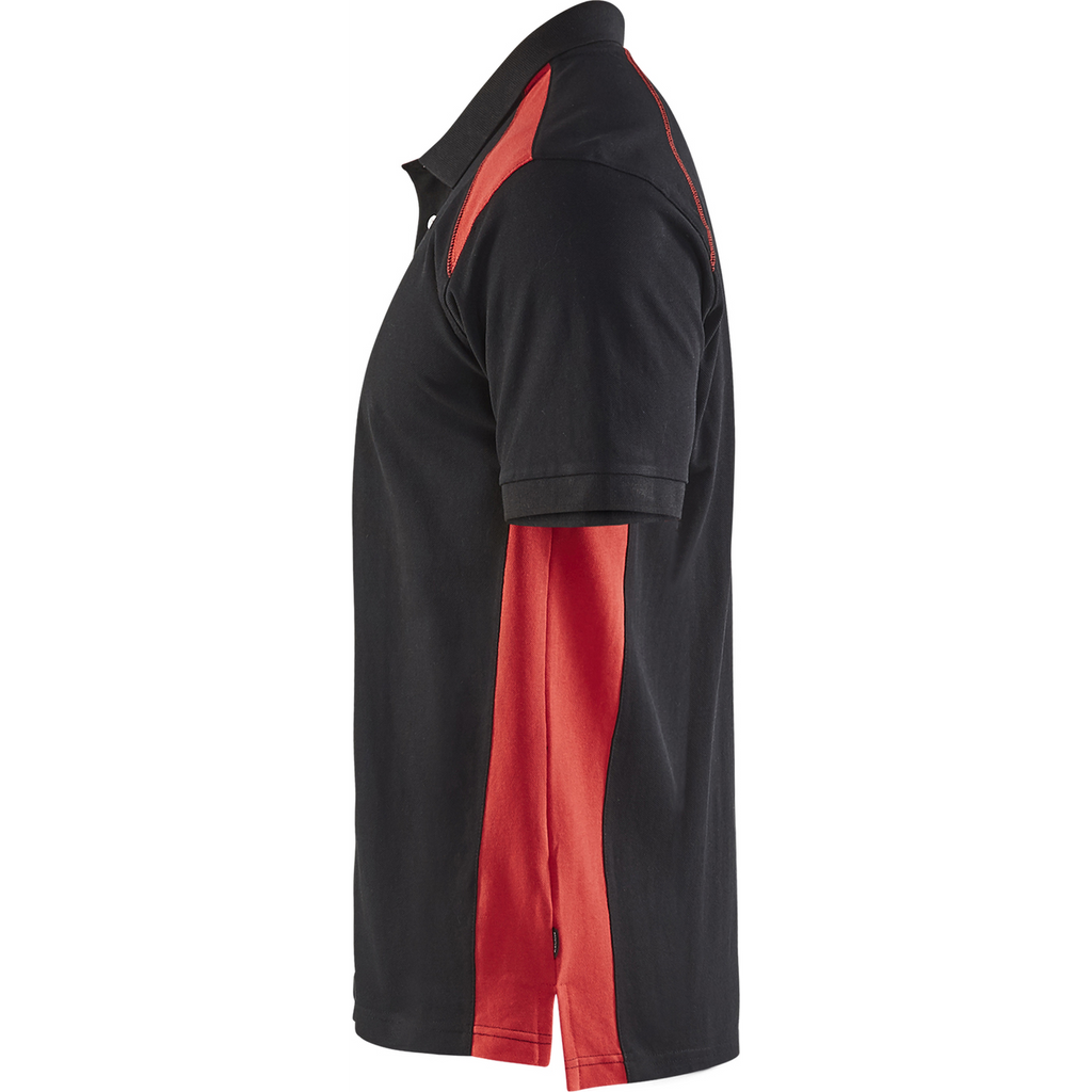 Blaklader Polo Shirt, Black/Red (3)