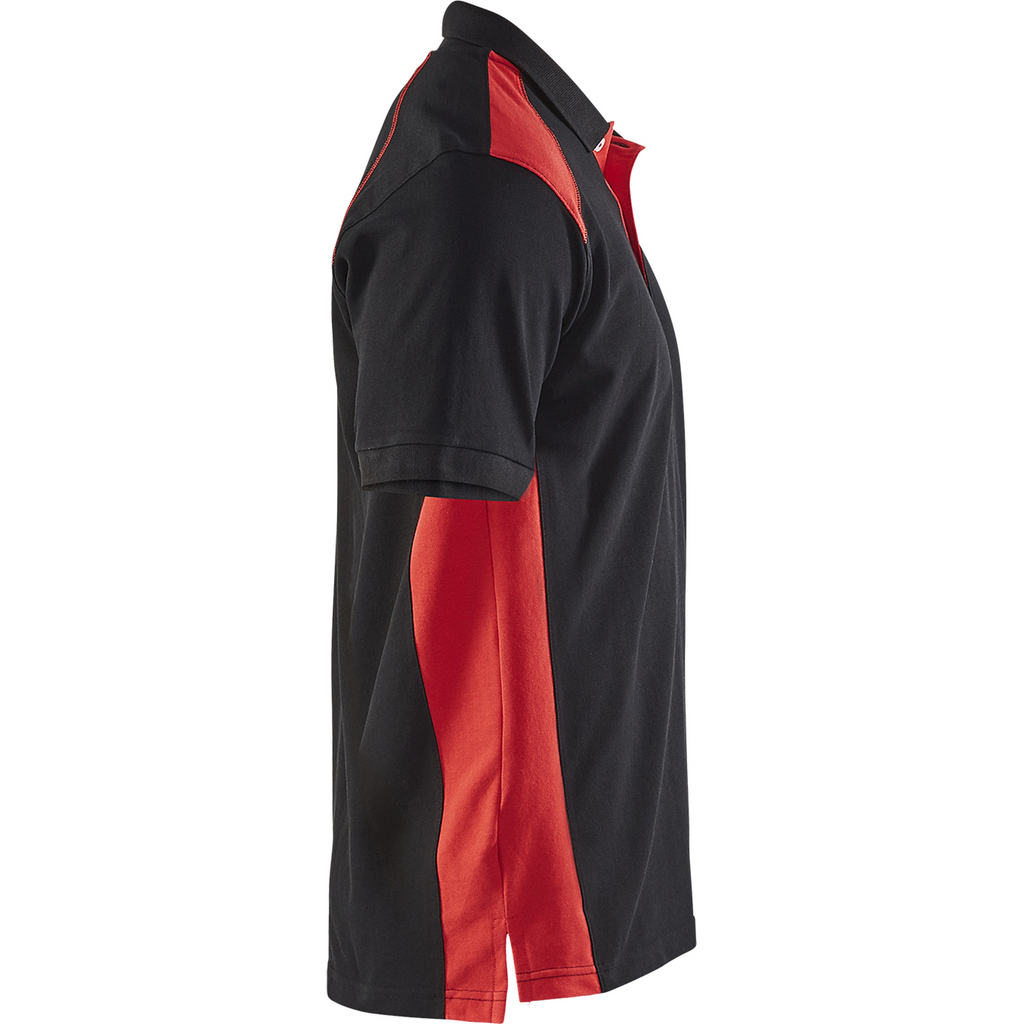 Blaklader Polo Shirt, Black/Red (2)