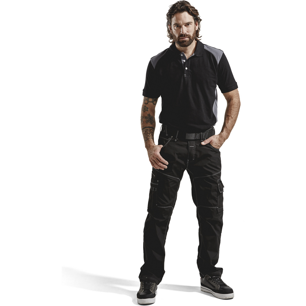 Blaklader Polo Shirt, Black/Grey (5)