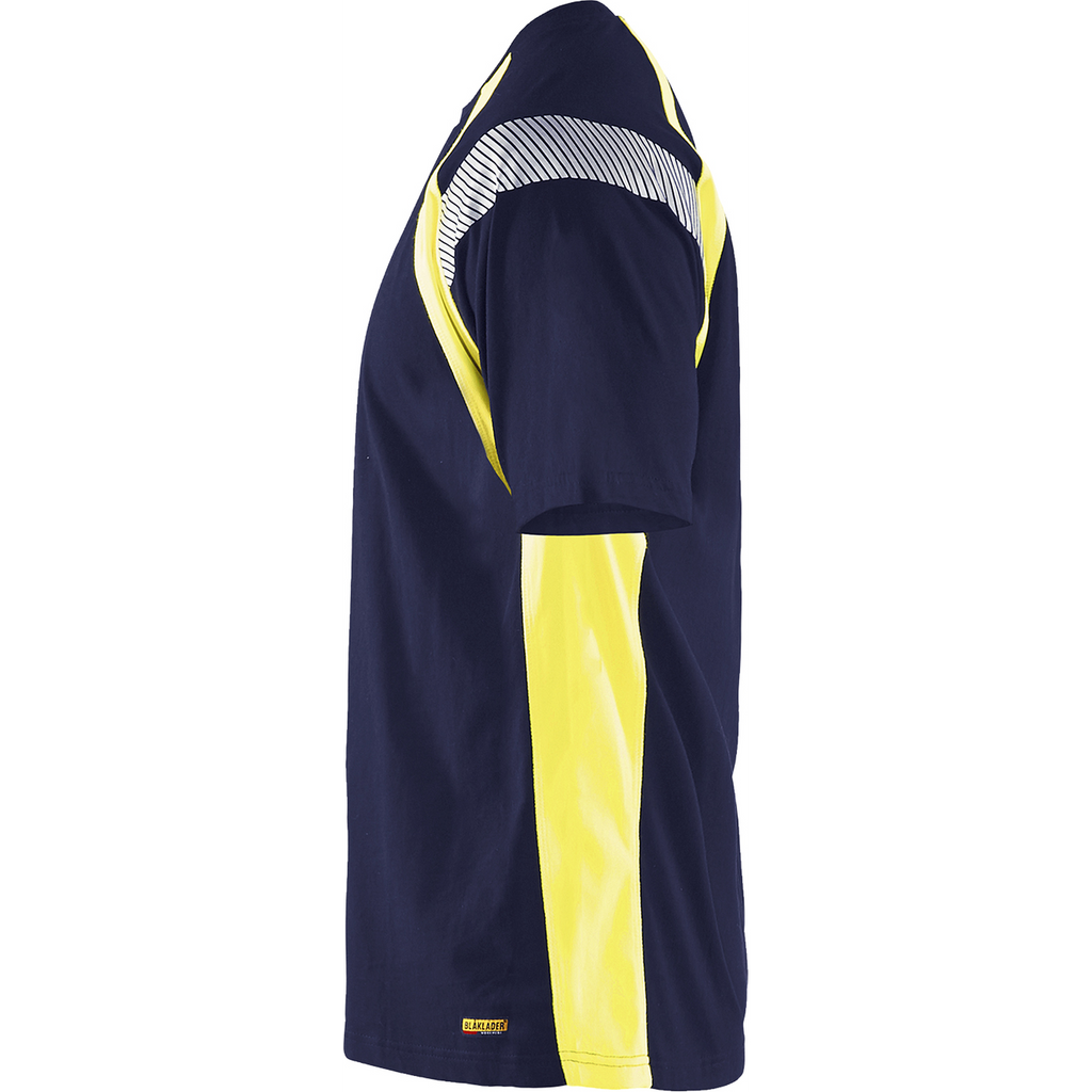 Blaklader T-Shirt, Navy/Yellow (3)