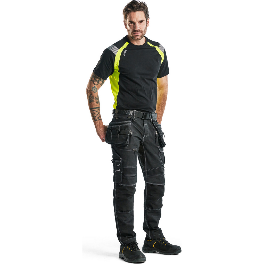 Blaklader T-Shirt, Black/Yellow (5)