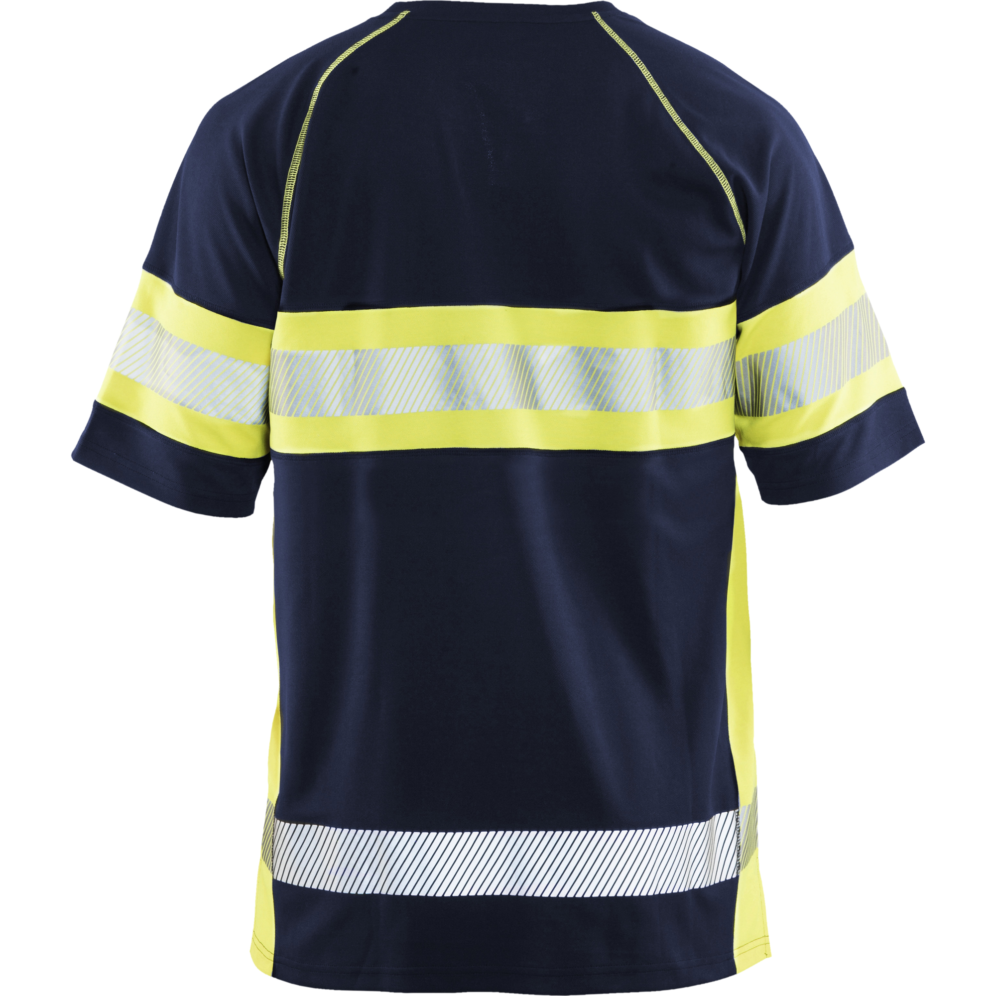 Blaklader High Vis UV Protection T-Shirt, Navy Blue/ Yellow (4)