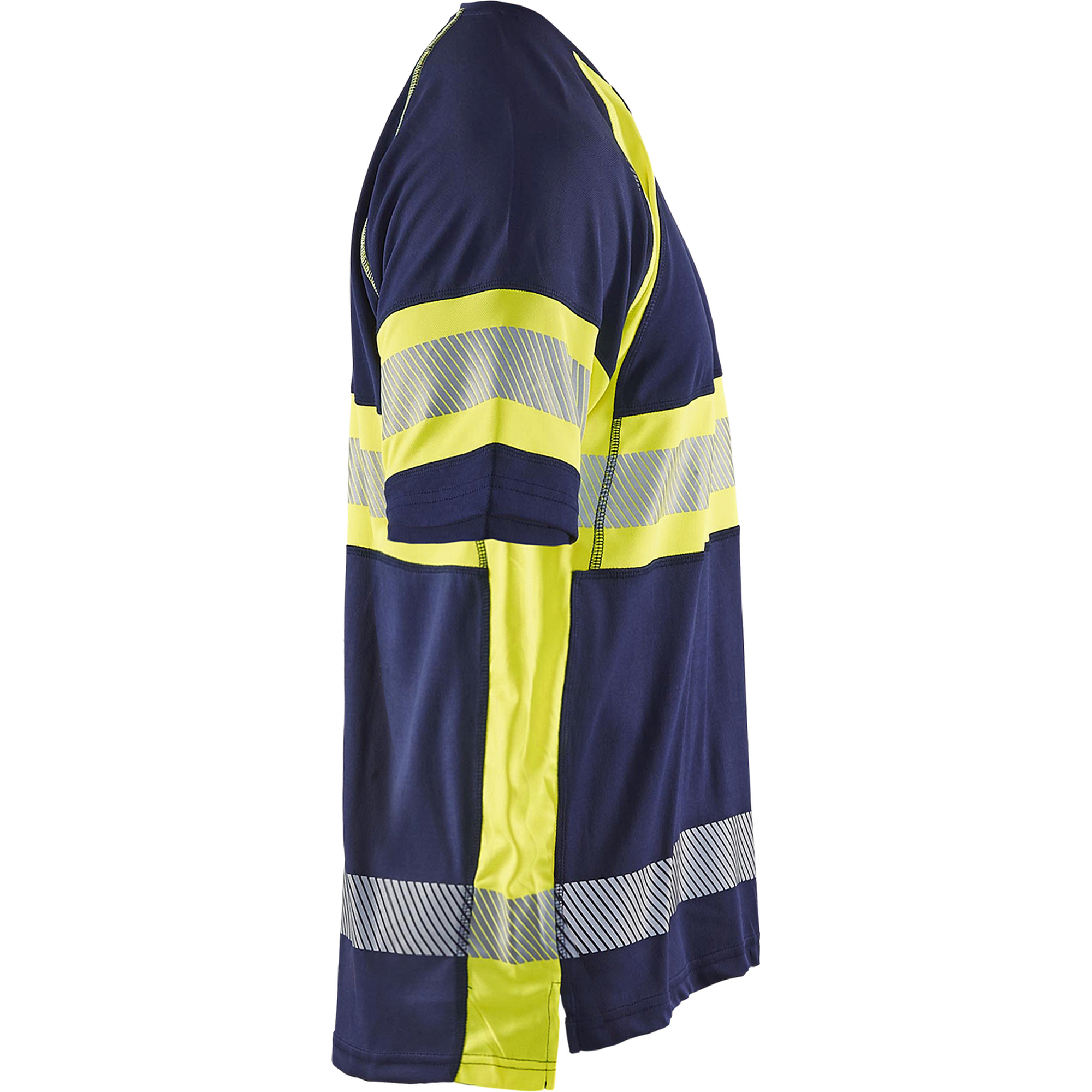 Blaklader High Vis UV Protection T-Shirt, Navy Blue/ Yellow (2)