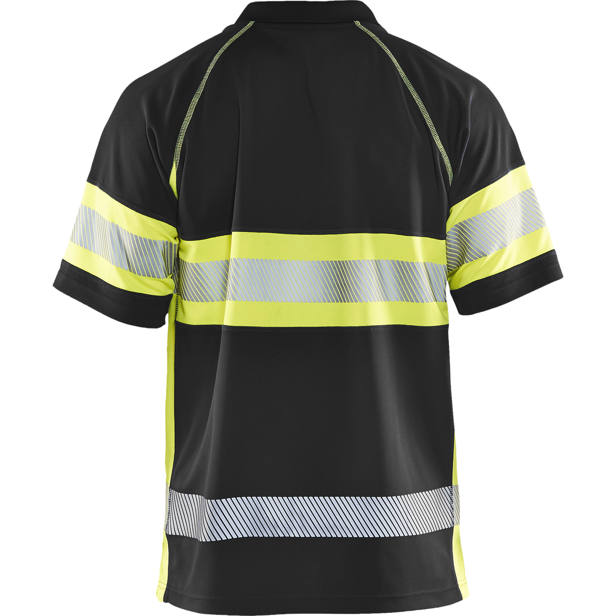 Blaklader High Vis UV Protection Polo Shirt, Black/Yellow (4)