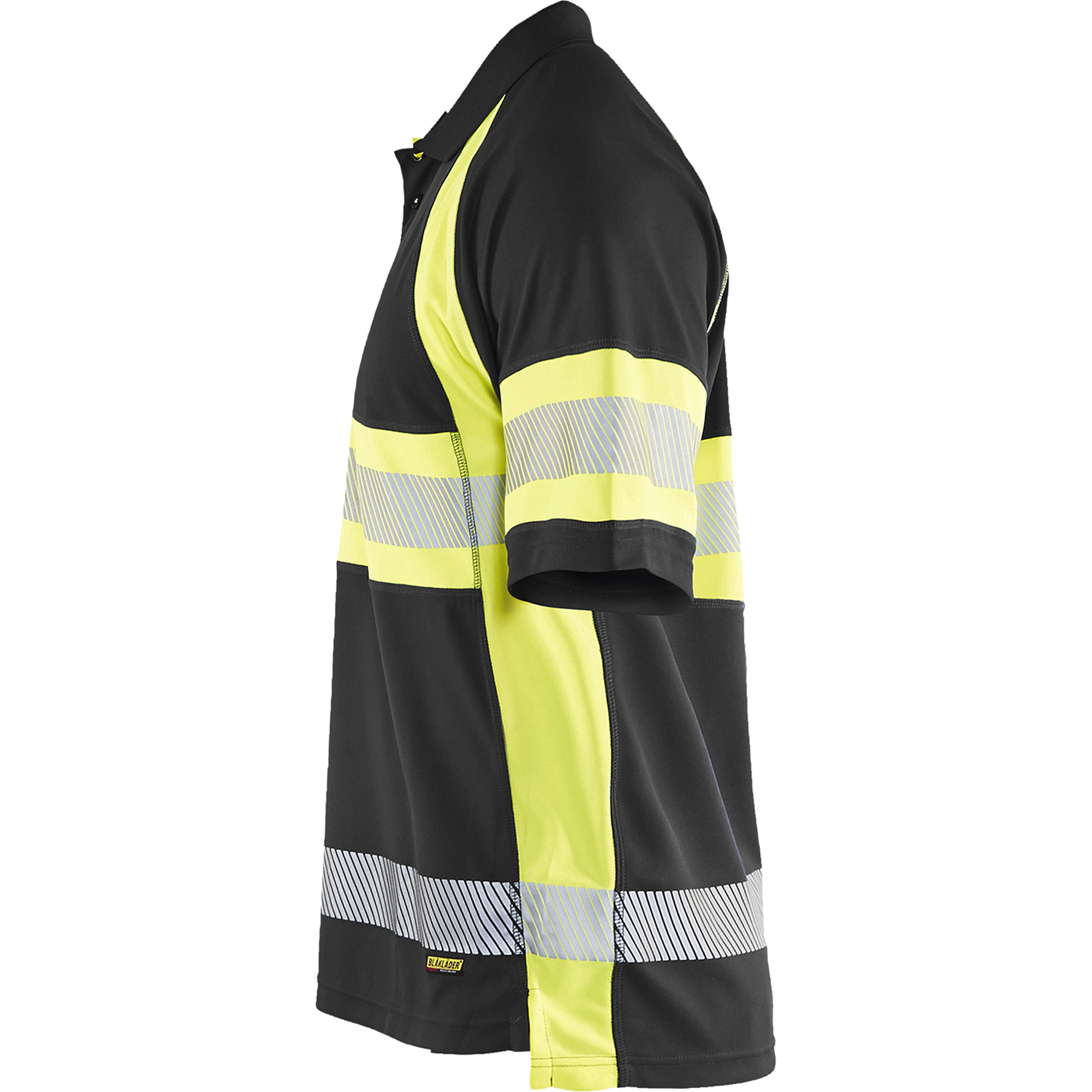 Blaklader High Vis UV Protection Polo Shirt, Black/Yellow (3)