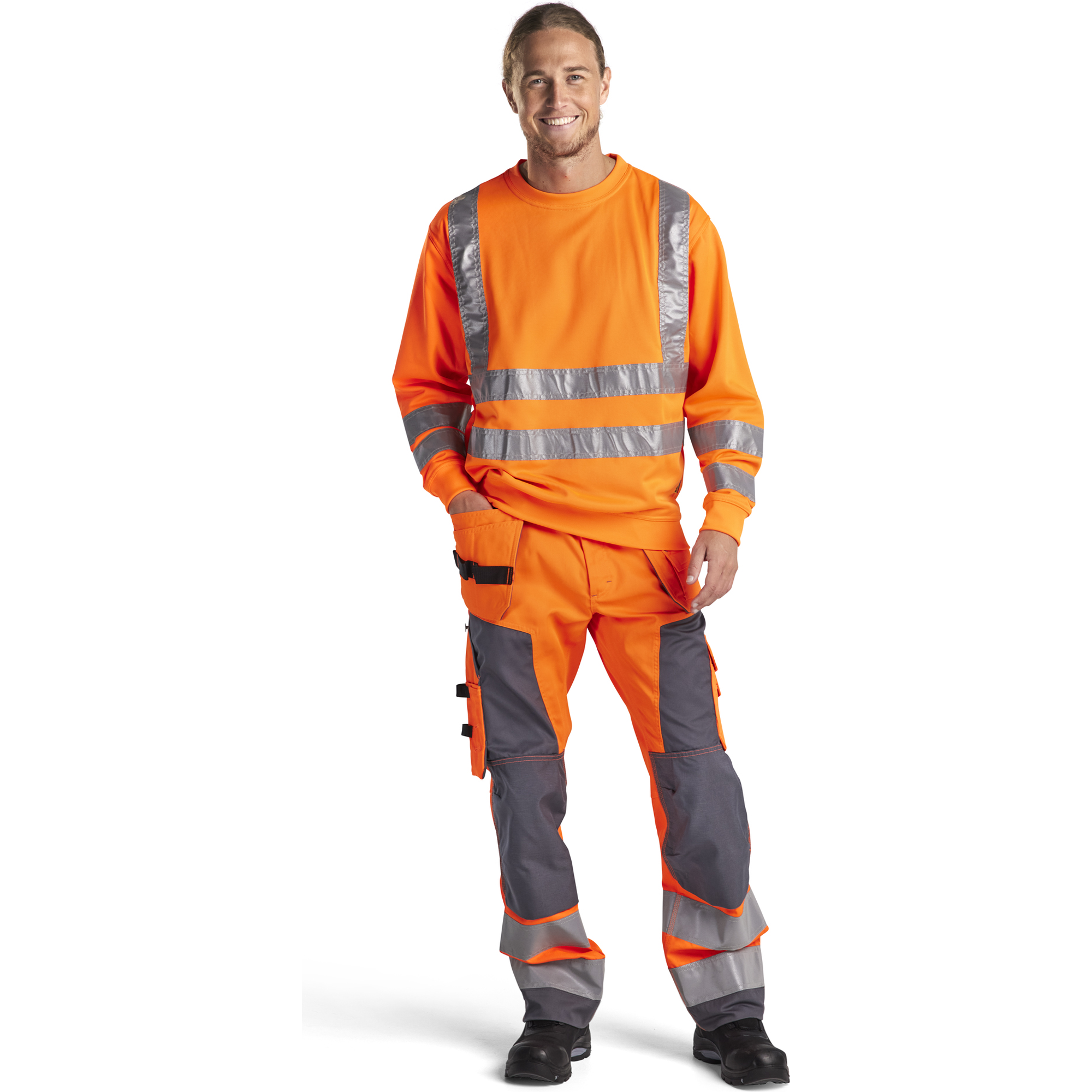 Blaklader High Vis Sweatshirt, Orange (4)
