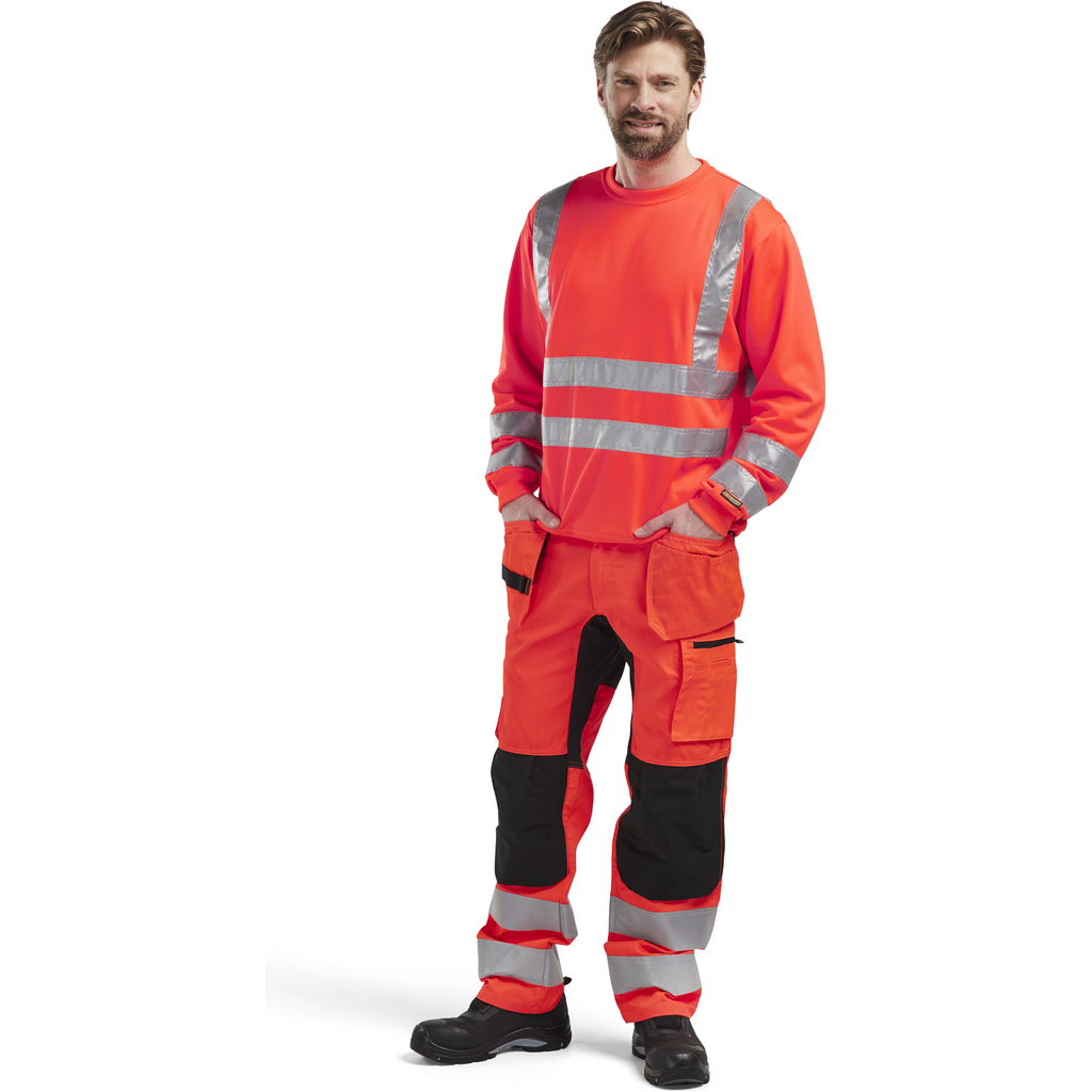 Blaklader High Vis Sweatshirt, Red (5)