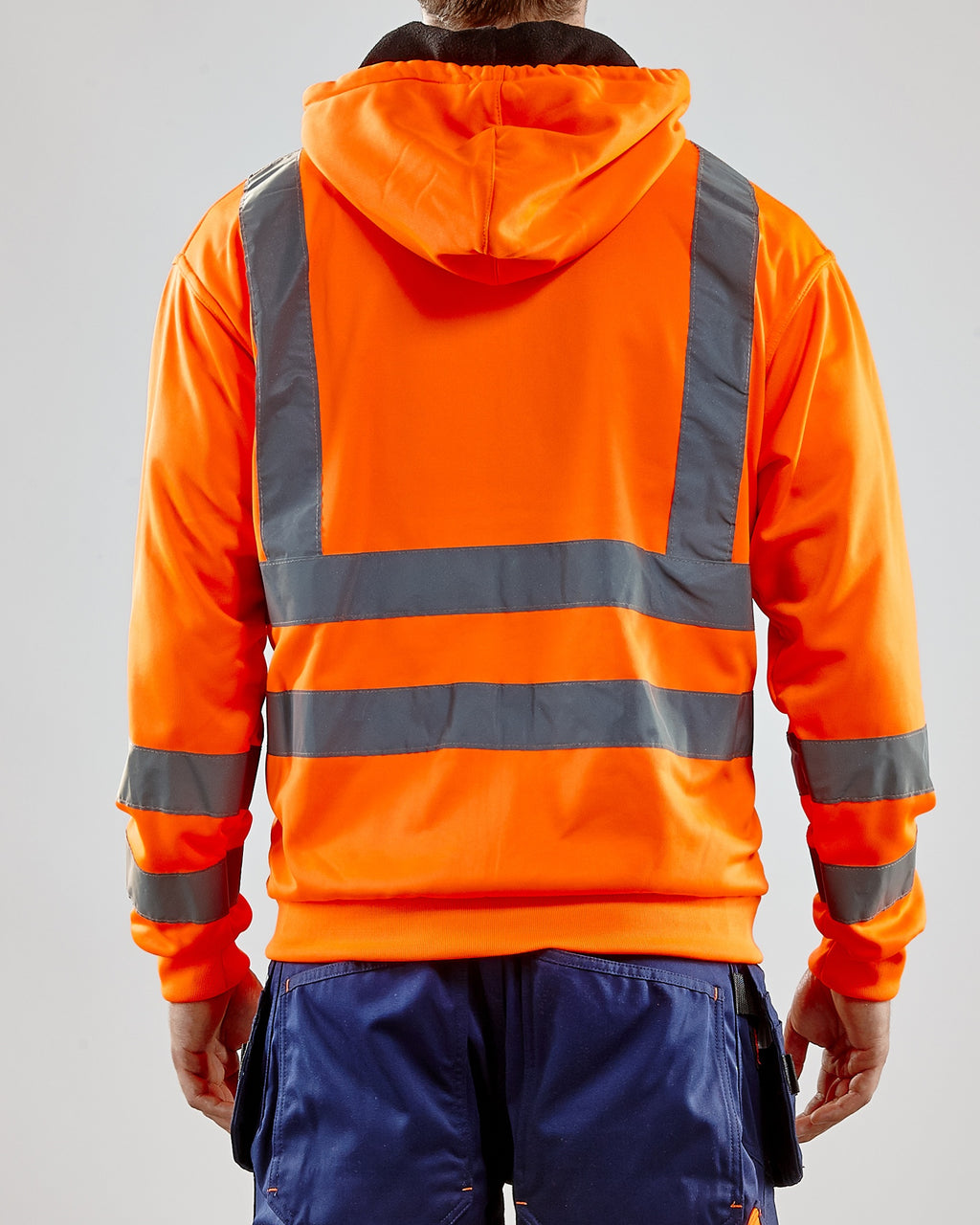 Blaklader High Vis Hooded Sweatshirt, Orange (6)
